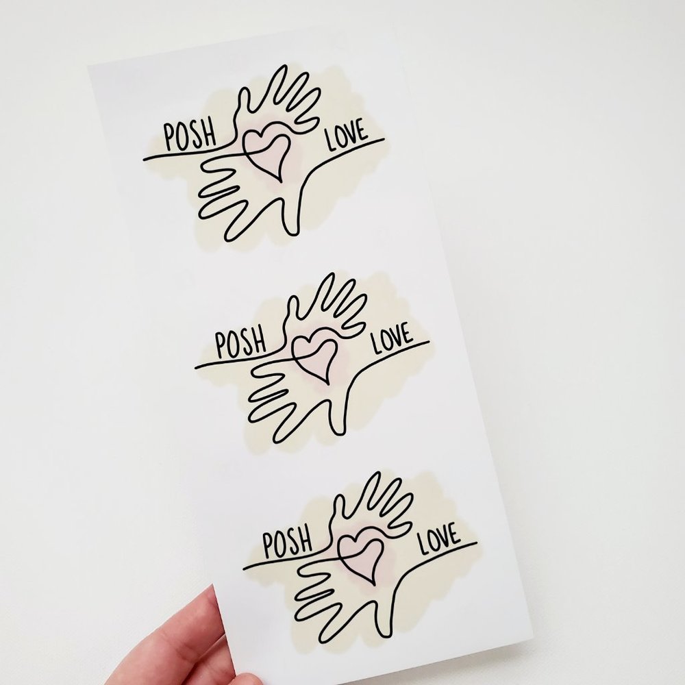 LB063 Poshmark Posh Love Stickers [Price Firm] - Picture 6 of 11
